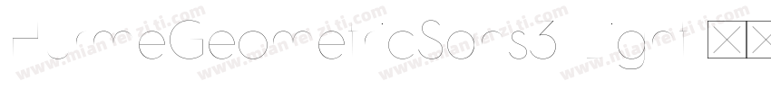 HurmeGeometricSans3 Light字体转换